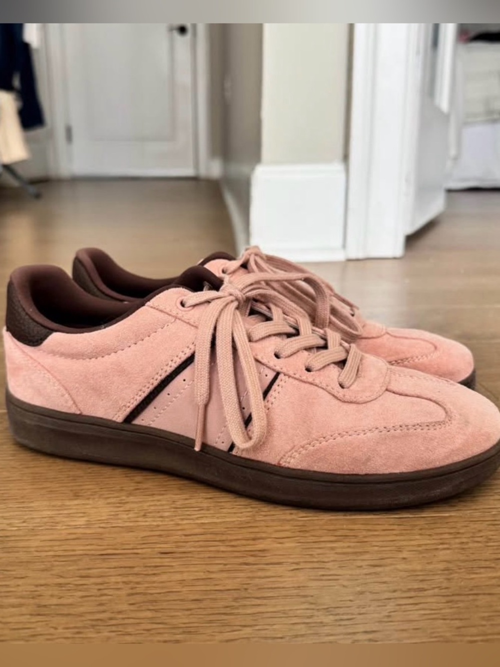 Zara Pink and Brown Sneakers
